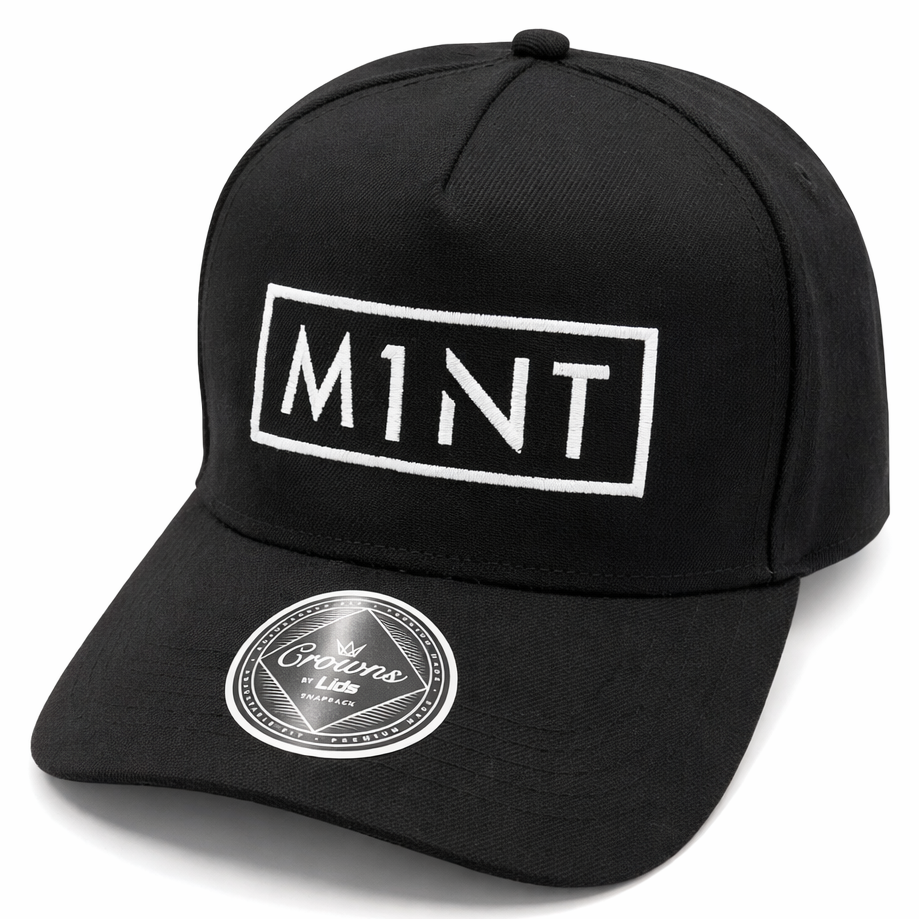 M1NT "Signature Series Snapback" Hat - Black x White